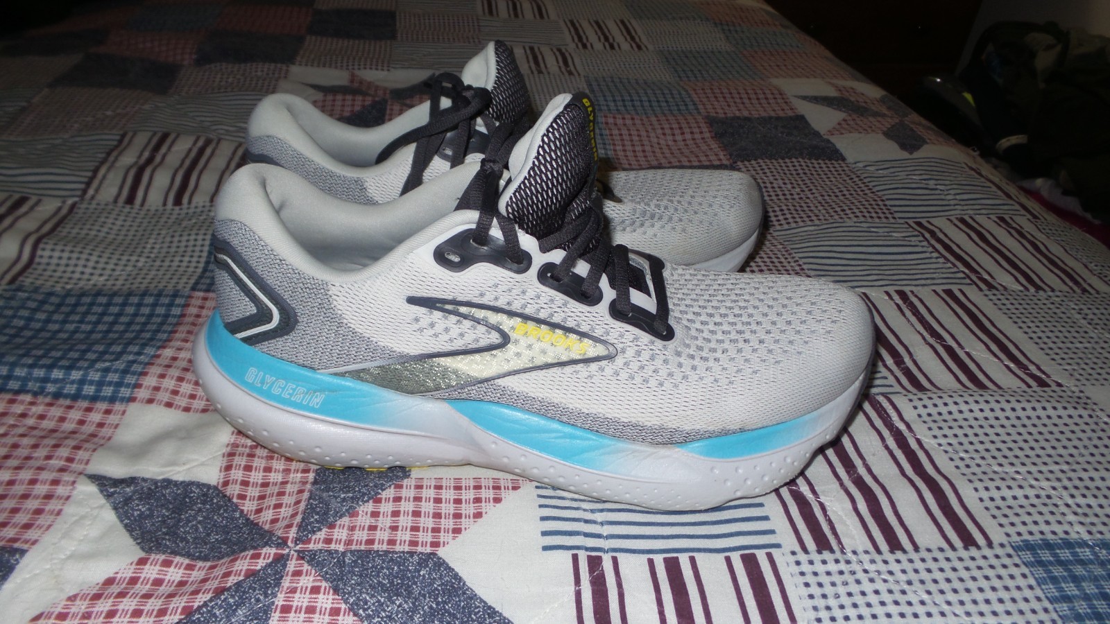 EXCELLENT! BROOKS Glycerin 21 Coconut Forged Iron Shoes Sneakers Mens Size 10 D