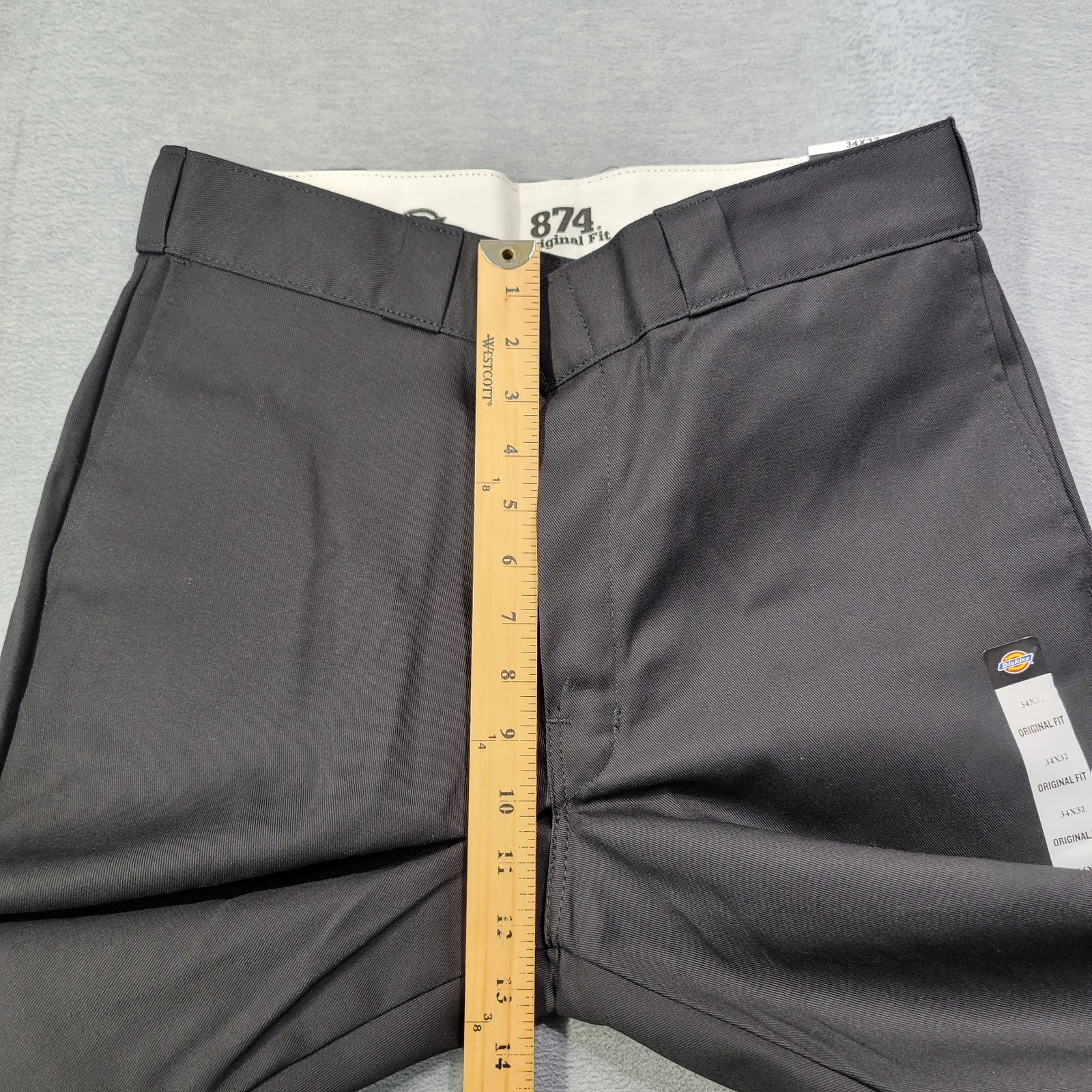 Dickies Pants Mens 34×32 Black 874 Original Fit Work Pant Straight Leg Logo NWT