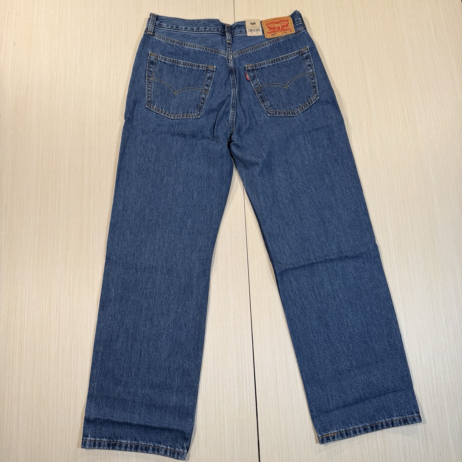 Levi’s 565 Loose Straight 31×32 Men’s Baggy Drop Wide Stacks Medium Wash NEW