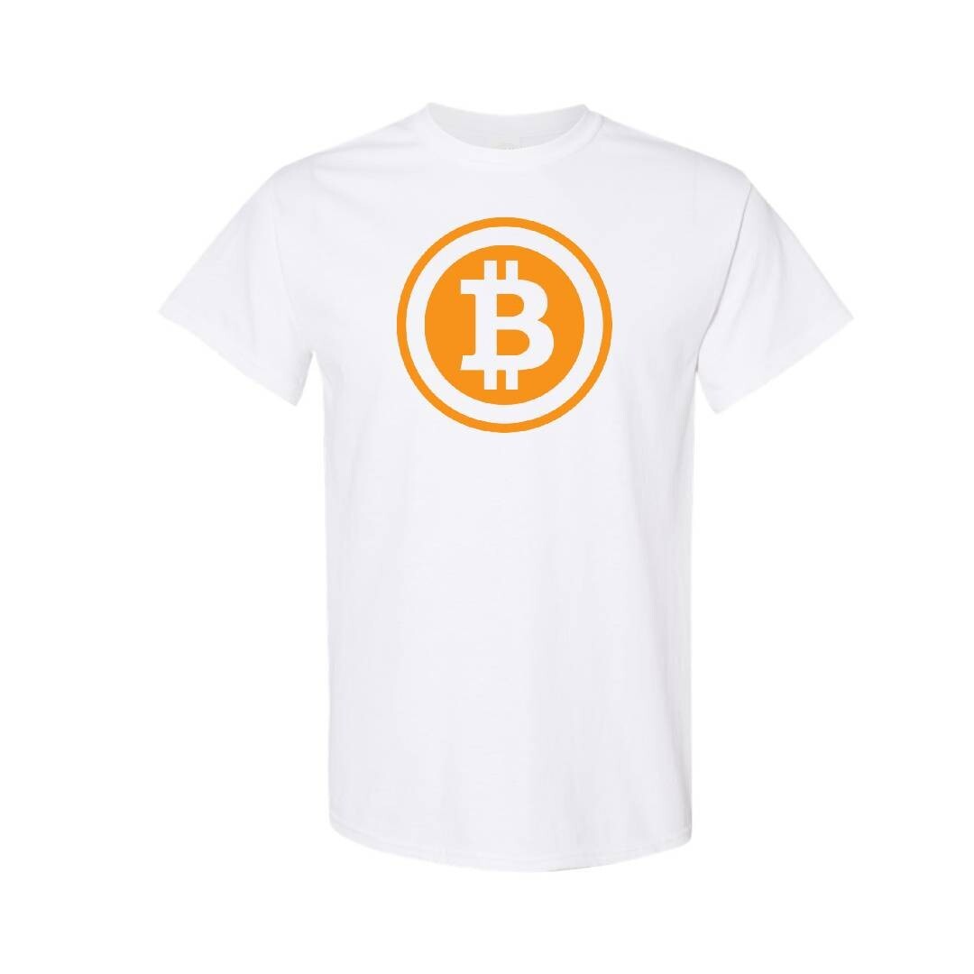 Bitcoin Logo Crypto Symbol Tshirt Cryptocurrency Tee Print DTF T-Shirt S/5XL