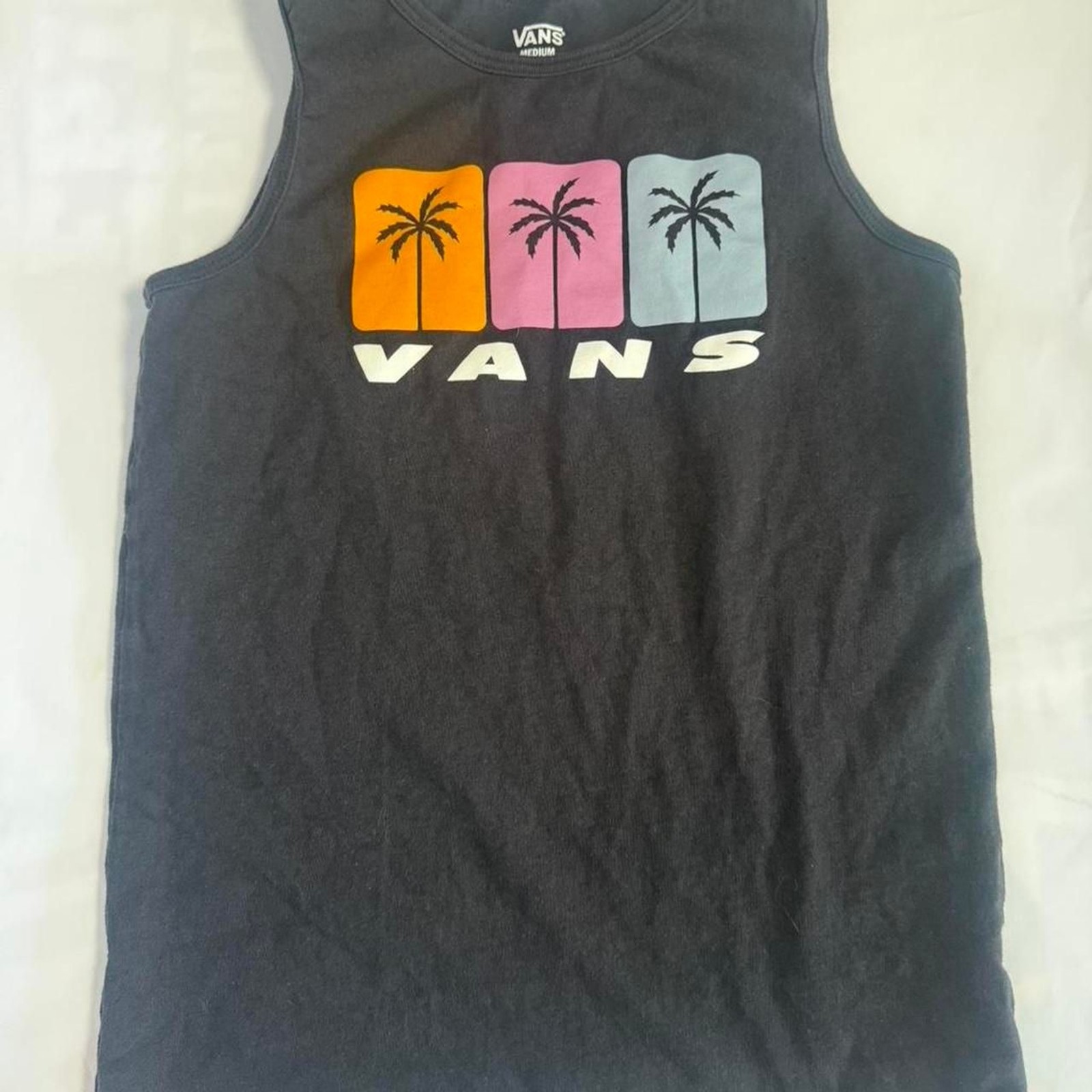 Vans Men’s Black and Grey Vest