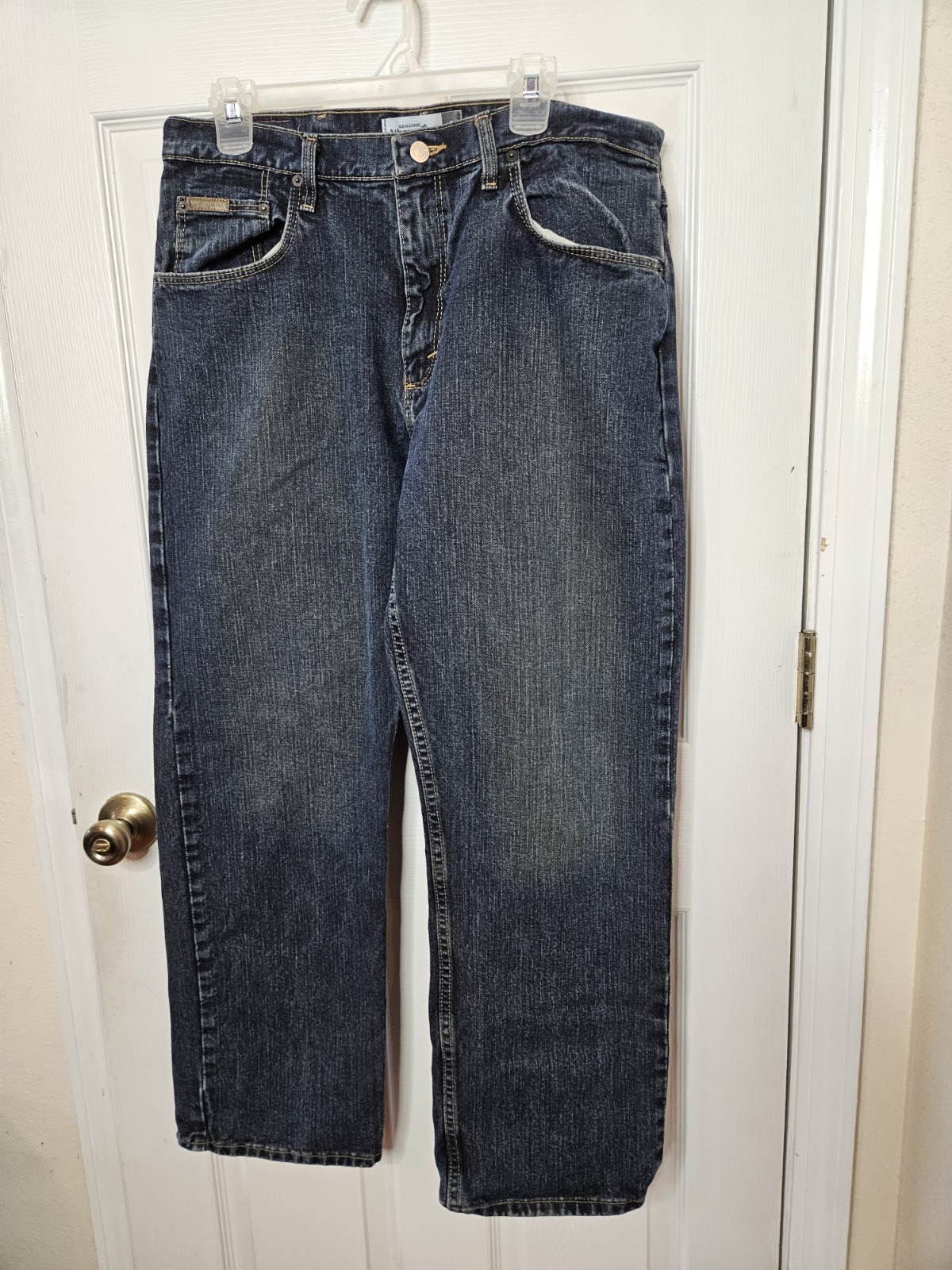 Wrangler Genuine Loose Fit Original Fit Jeans Men’s Size 34×29 Dark Wash