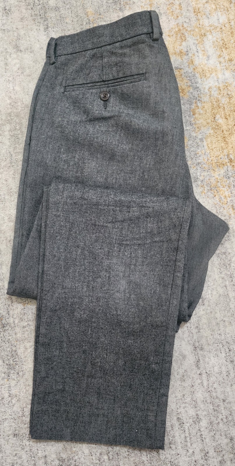 J. Crew Men’s Bowery Slim Fit Grey Heavyweight Flat Front Chino Size 34 X 32