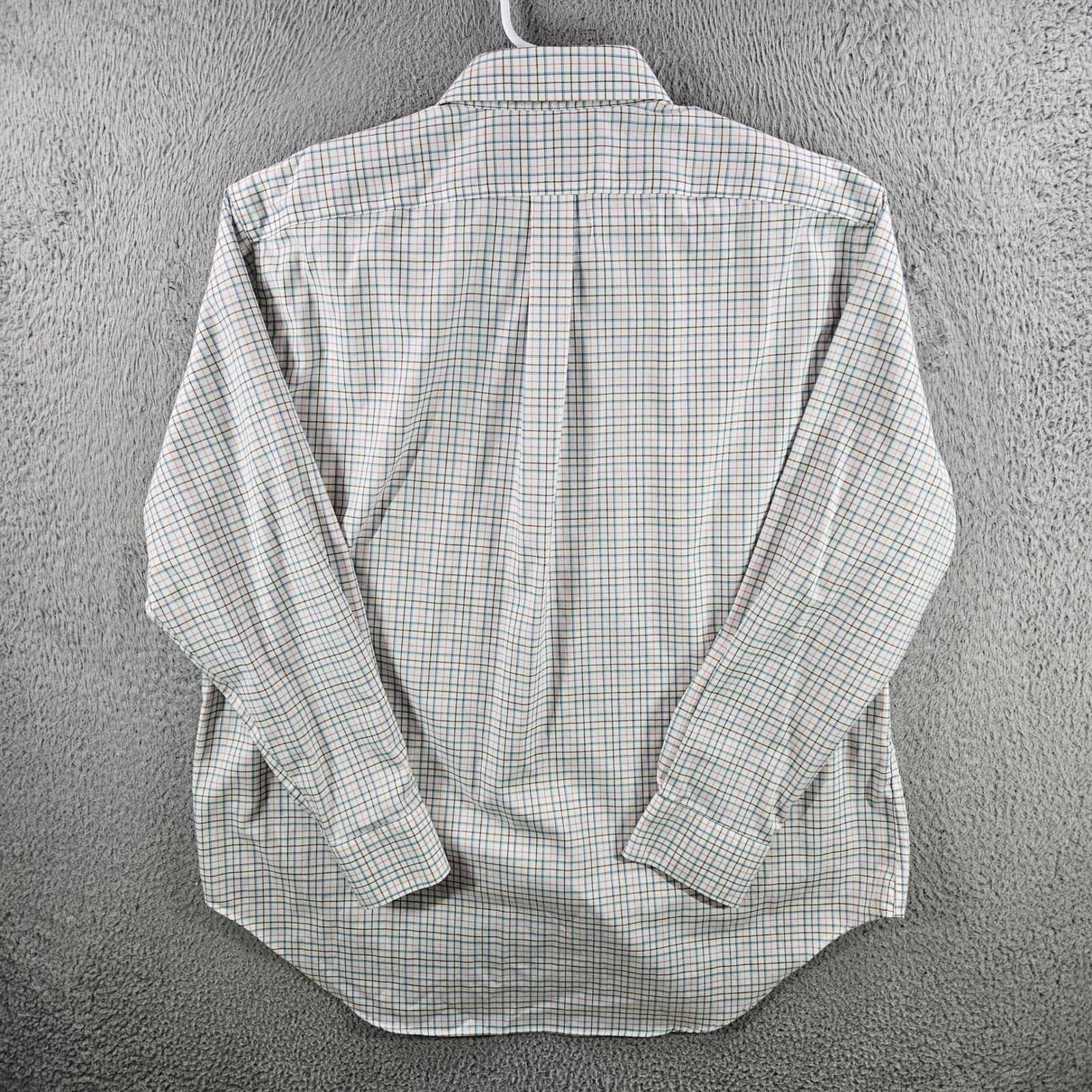 Lauren Ralph Lauren Mens 17.5 34/35 Classic Fit Stretch Non Iron Check Shirt