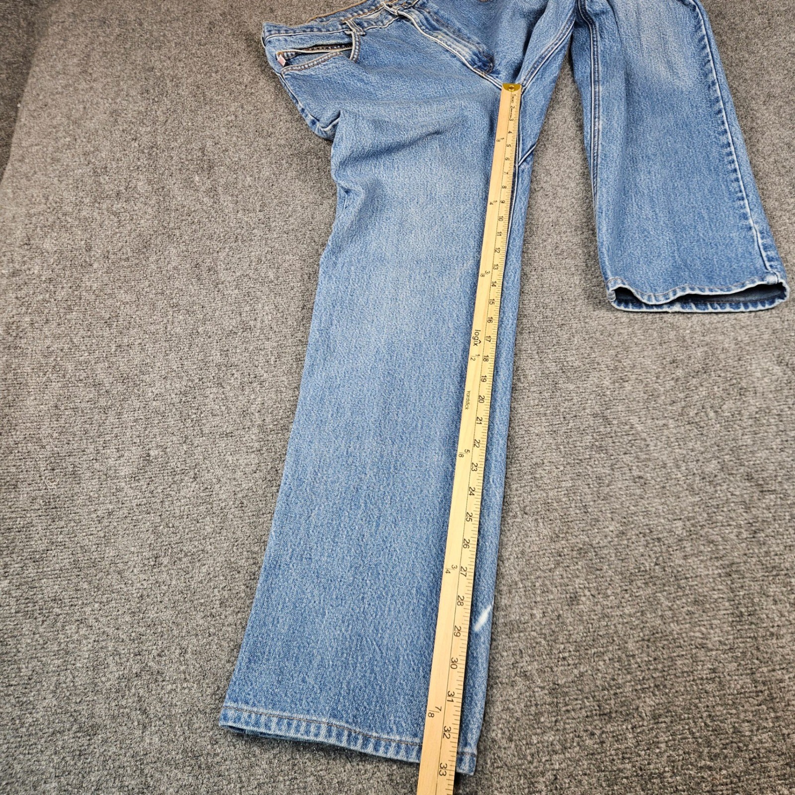 All American Clothing Co Mens Straight Leg Jeans Blue Cotton Made in USA