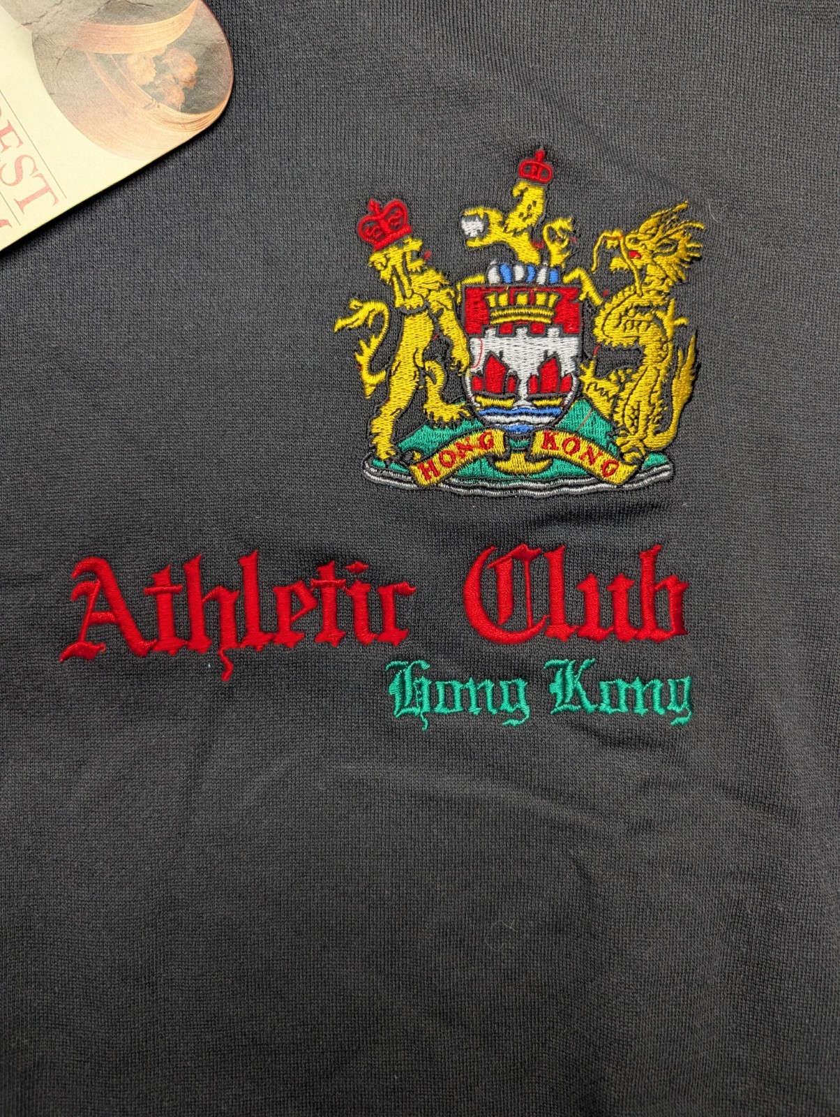 Vintage NWT Hong Kong Athletic Club Crewneck Sweatshirt Size M Dim Sum Shirts