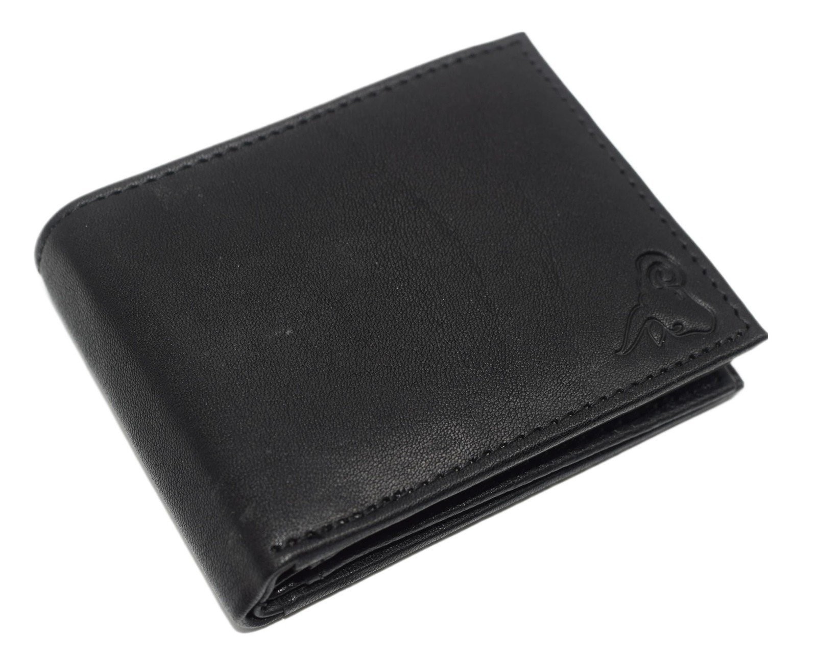 Mens Wallet RFID Genuine Leather Bifold Wallets For Men, 3 ID Windows 12 Card…