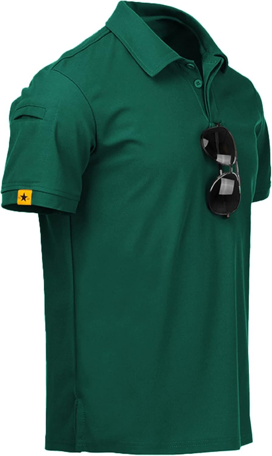 Performance Short Sleeve Polo Shirt for Men Athletic Golf Casual Lightweight