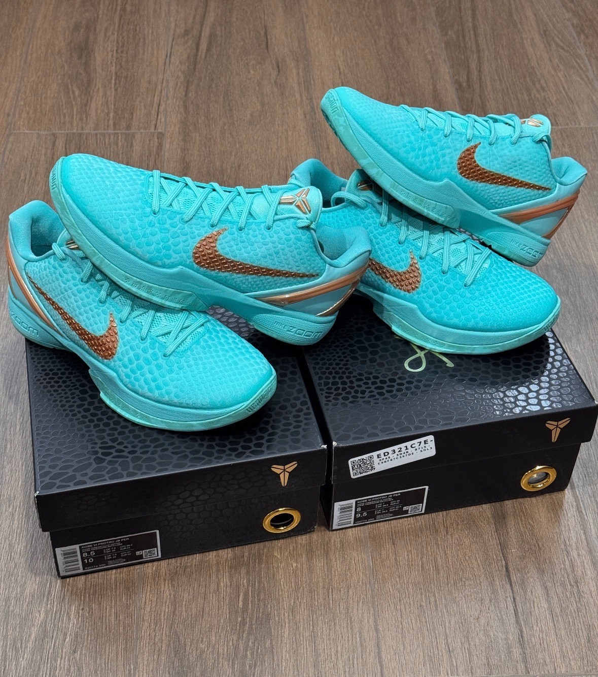 NEW Nike Kobe 6 Protro Hyper Turquoise Metallic Copper IQ5774-300 Basketball Sho