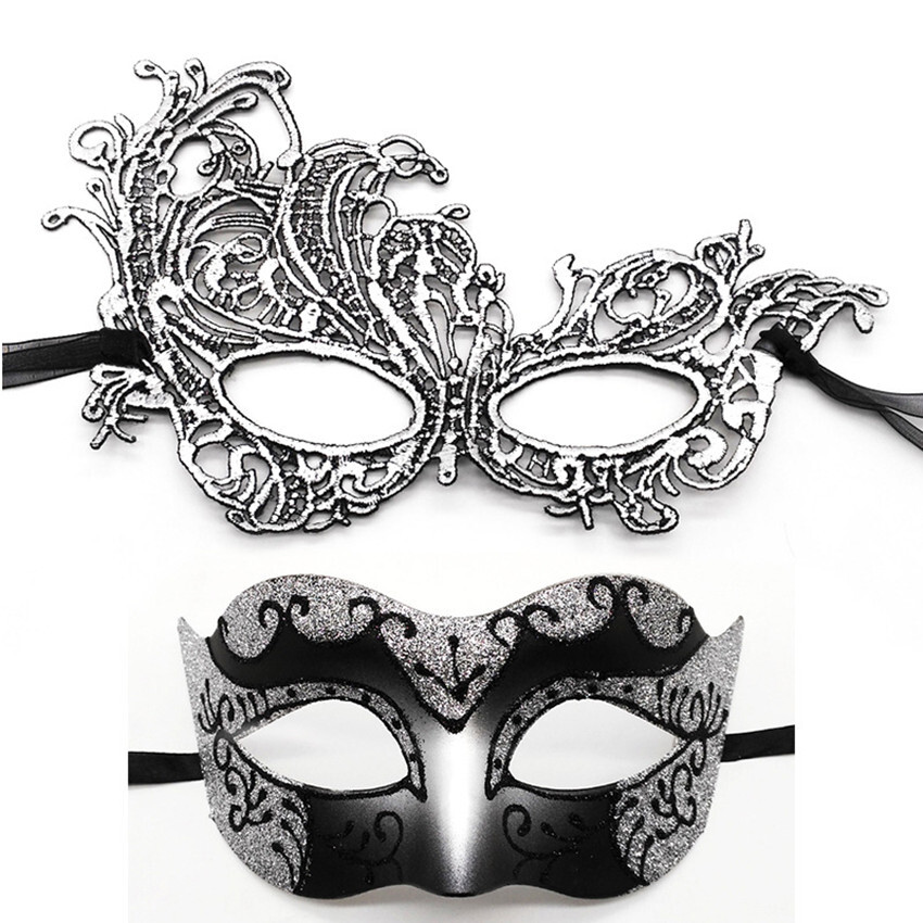 SN-A2-3 Couples Venetian Fairy Pixie Masquerade Halloween Masks 8 Colours
