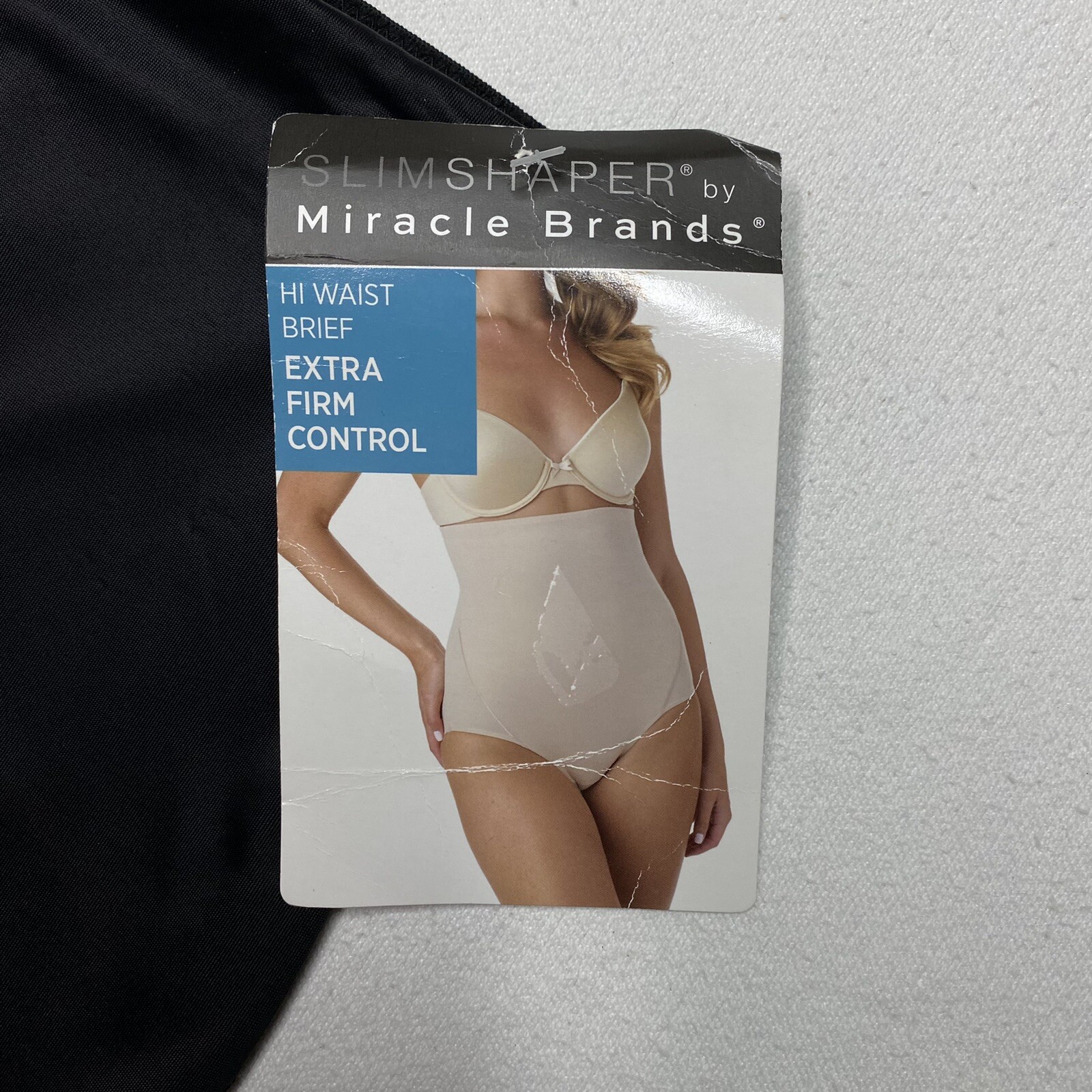 Slimshaper by Miracle Brands sz S Black Hi Waist Brief Extra Firm Sleek NEW