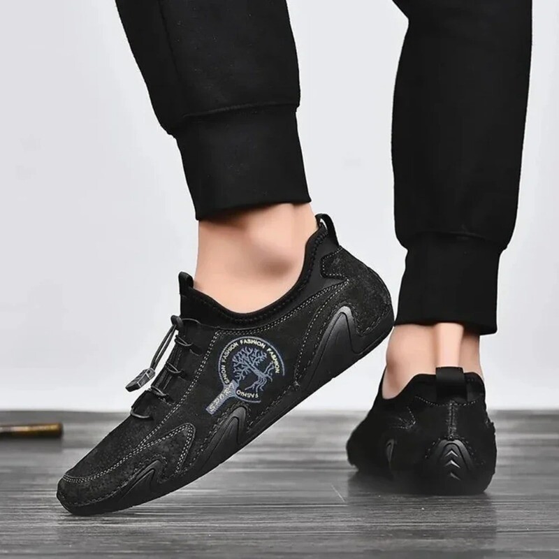 Men’s Casual Shoes Handmade Leather Loafers Moccasins Slip on Flats Driving Shoe
