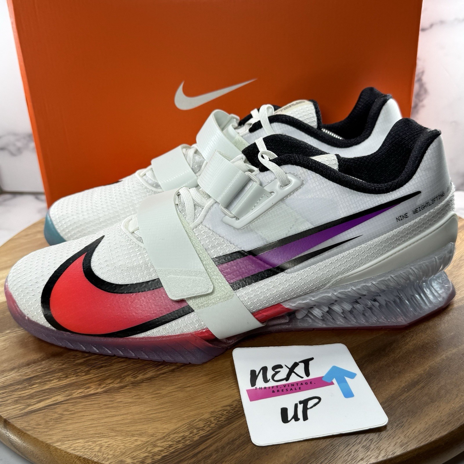 Men 13-Nike Romaleos 4 nby Flash Crimson Weightlifting Powerlifting CN9662-100