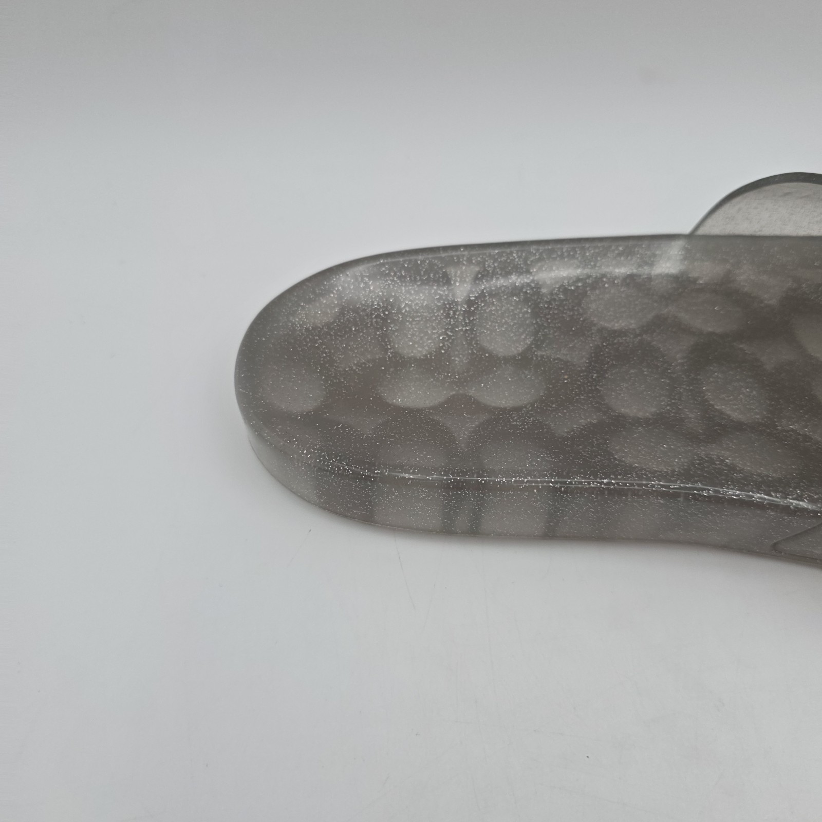 Coach Ulyssa Jelly Clear Slides glitter accent in about a size 10 – 10.5