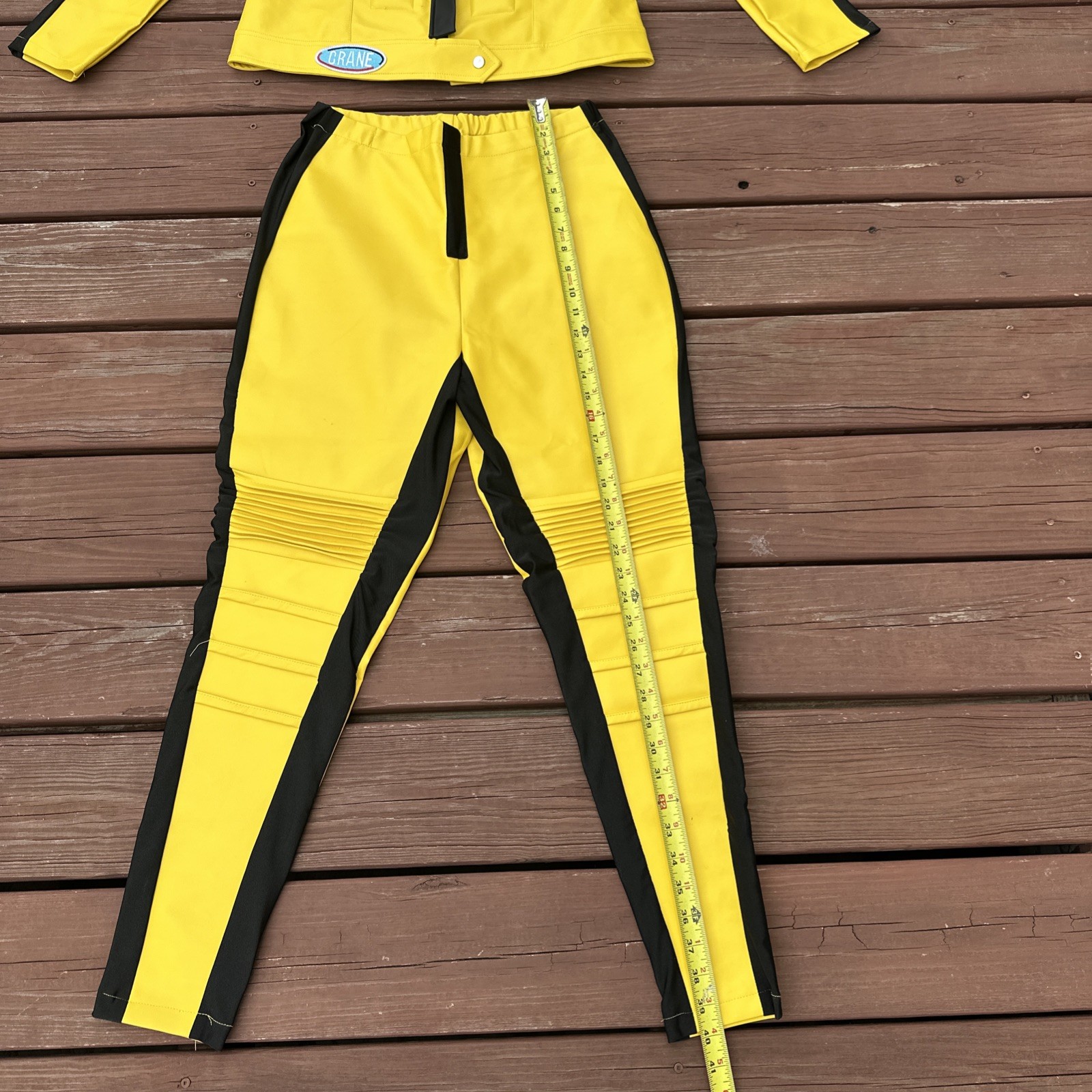 NWT Kill Bill Beatrix Kiddo Size 14 Motorcycle Suit Cosplay Bride New With Tags