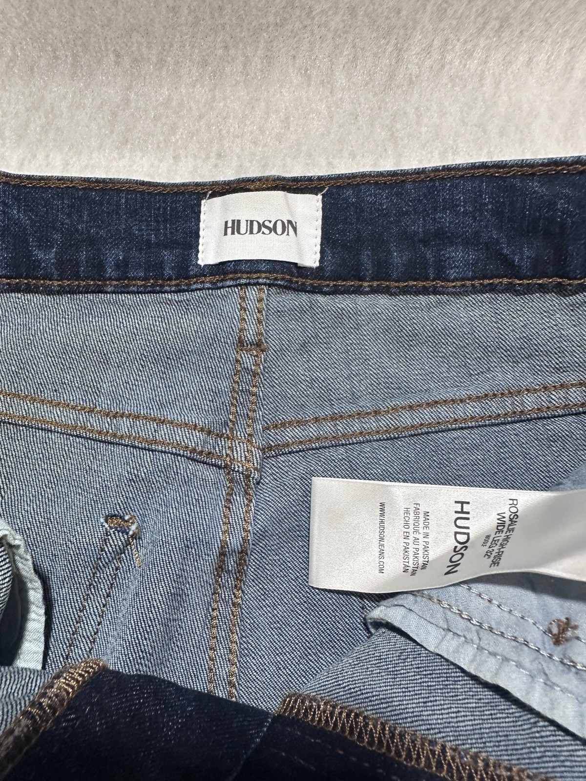 Hudson Jeans Womens Size 25 Rosalie Wide Leg Ankle Stretch Denim New with tags