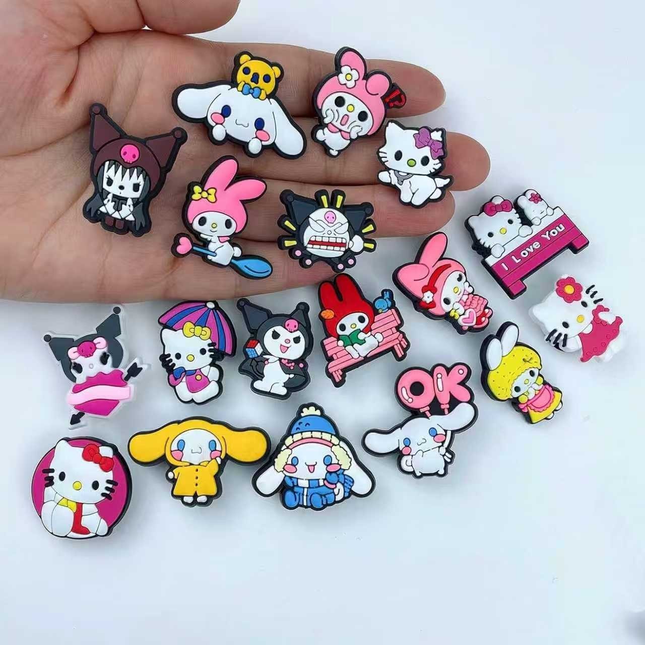 Lot of 80 PCS Random Different Clip Shoe Charms for Shoe Decoration Lovely Cool