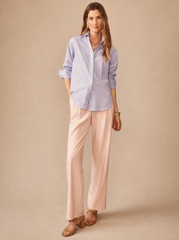 NWT J.McLaughlin FINN SHIRT IN STRIPE Size: Small