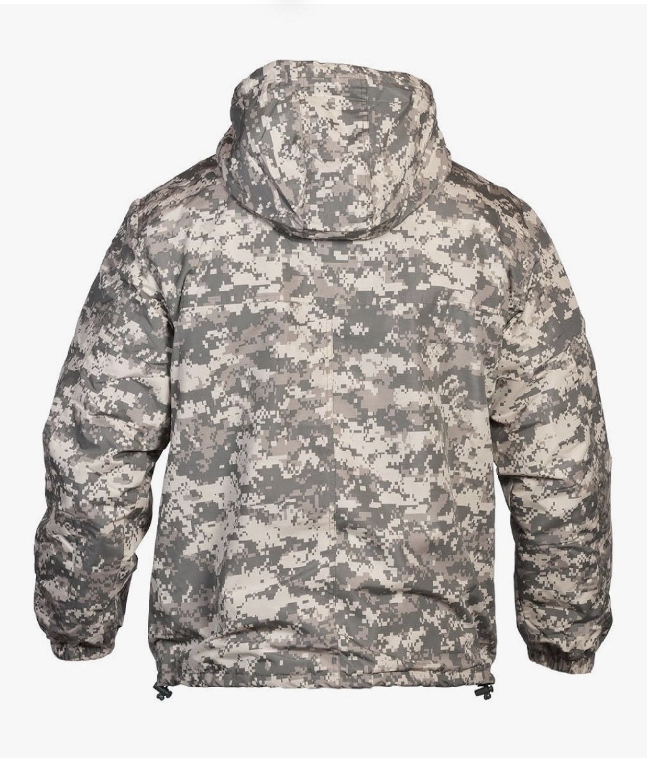 Mil-Tec Warm Combat Winter Mens Anorak Hooded Fleece Jacket AT-Digital Camo Sz L