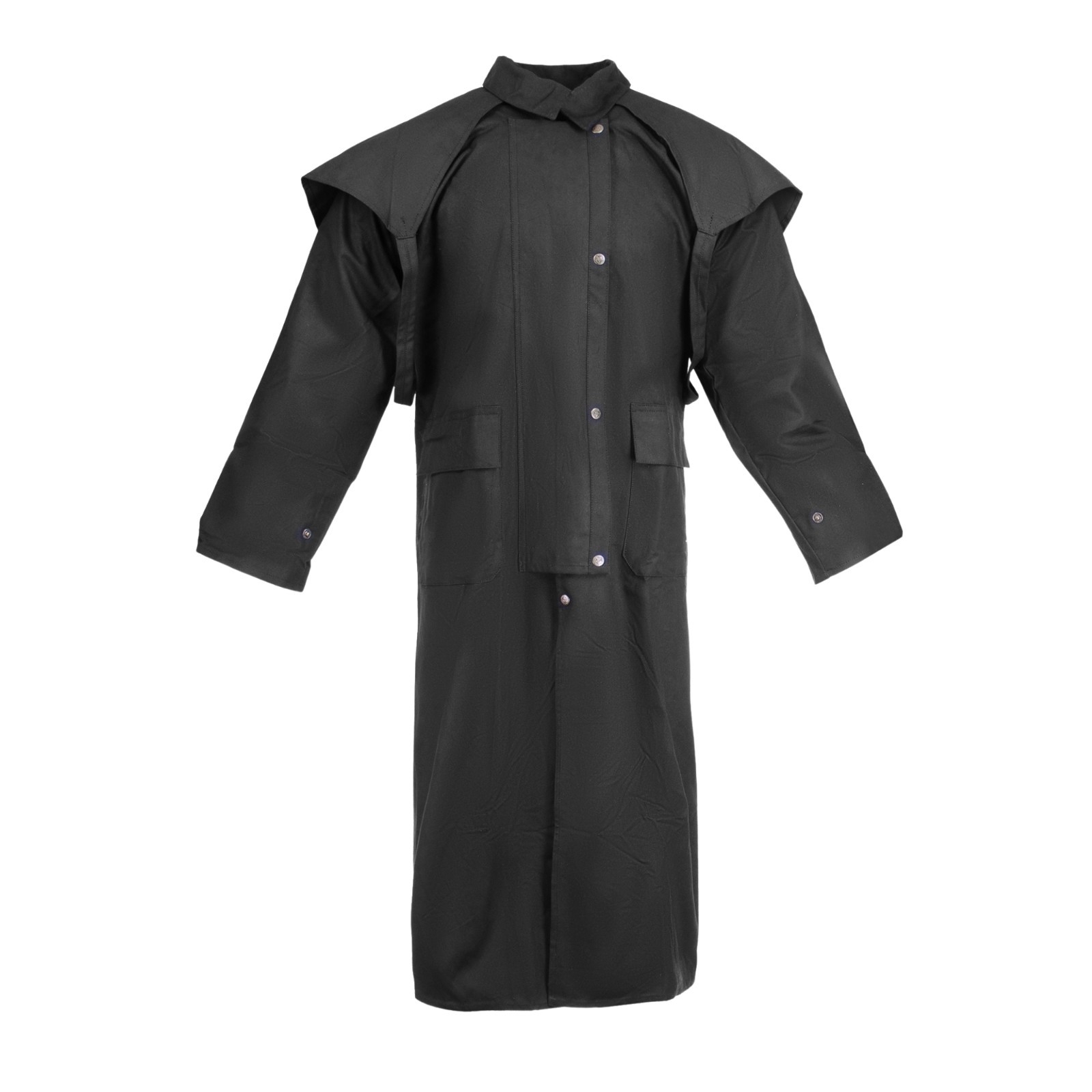 Unisex Western Oilskin Duster Coat | Waterproof Jacket – Economy Budget Edition