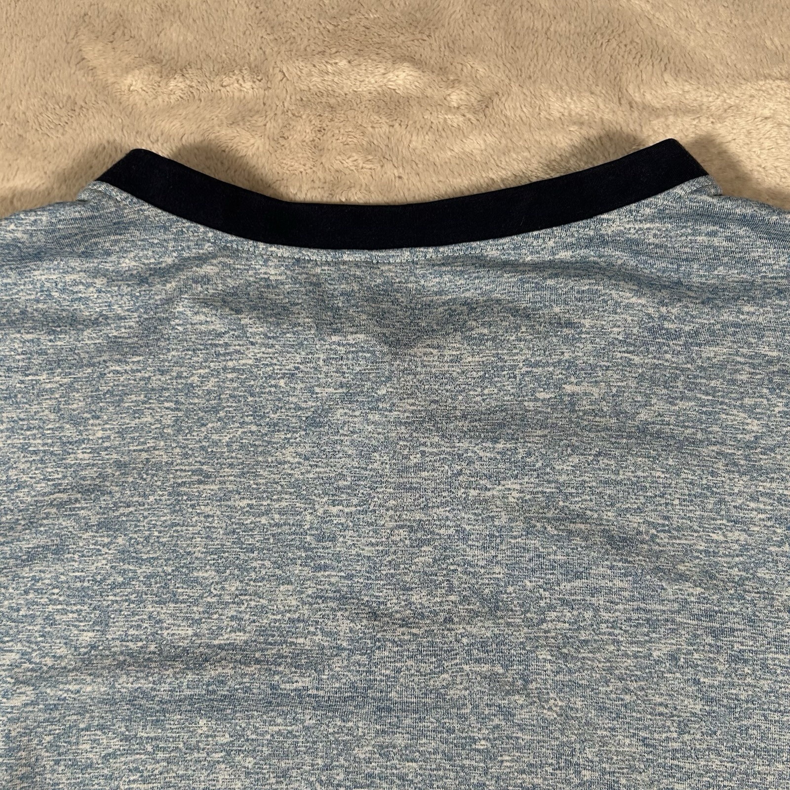 State & Liberty Blade Collar Polo Shirt Mens L Heathered Athletic Stretch Golf