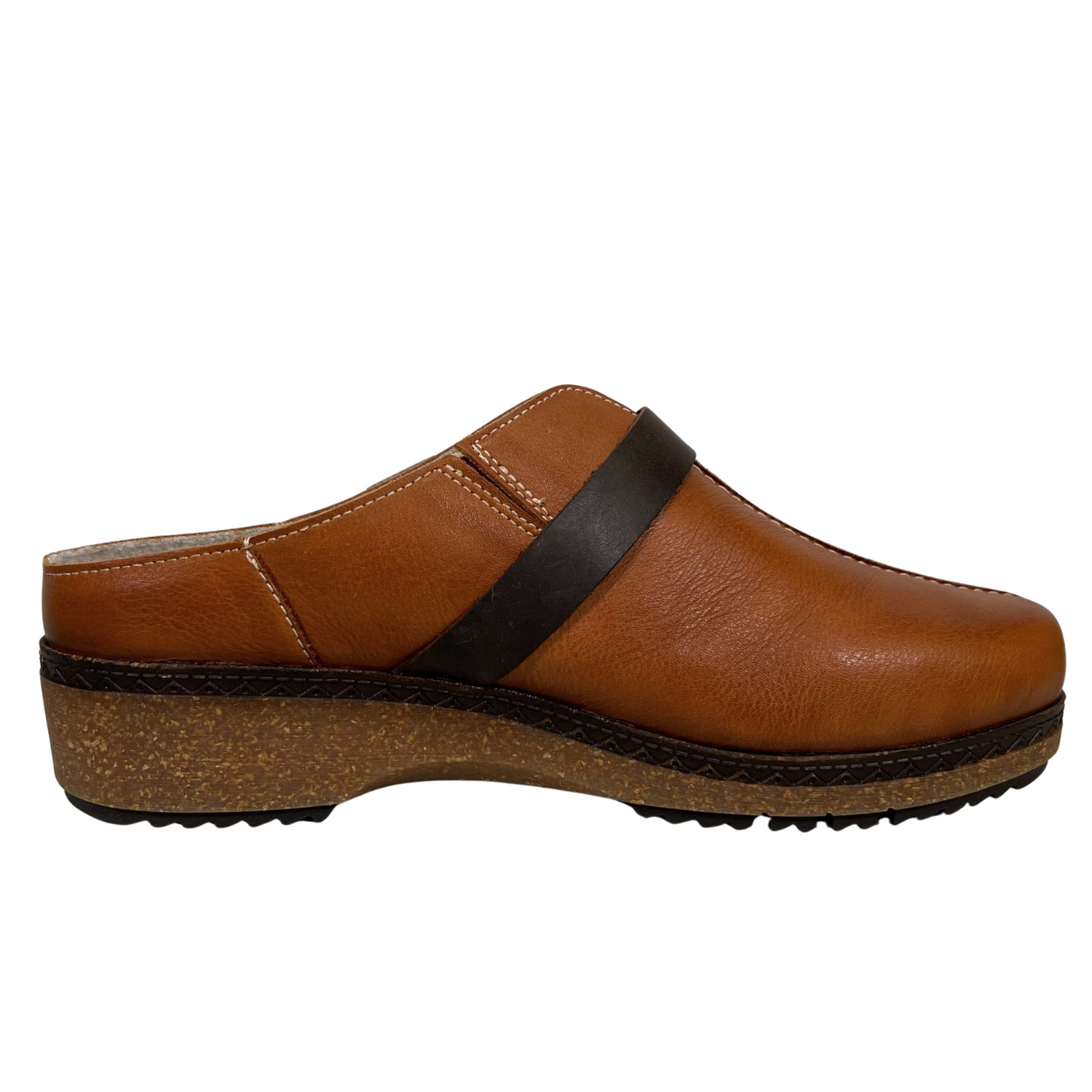 Pikolinos Women’s Granada Heeled Leather Slip-On Clogs Size EU 40 US 9-9.5