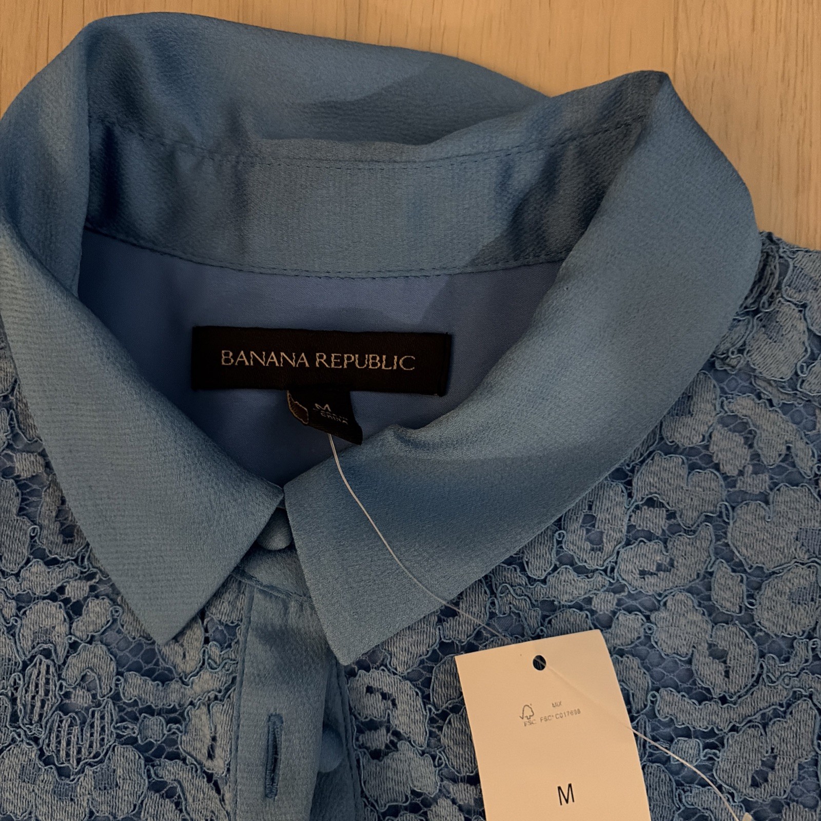 Banana Republic Blue Collared Dress Size Medium Brand New With Tags