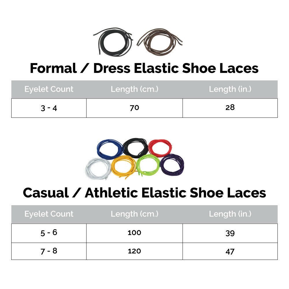 Elastic Shoelace Multipack – 7 Pairs, Multiple Colors from More of Me to Love