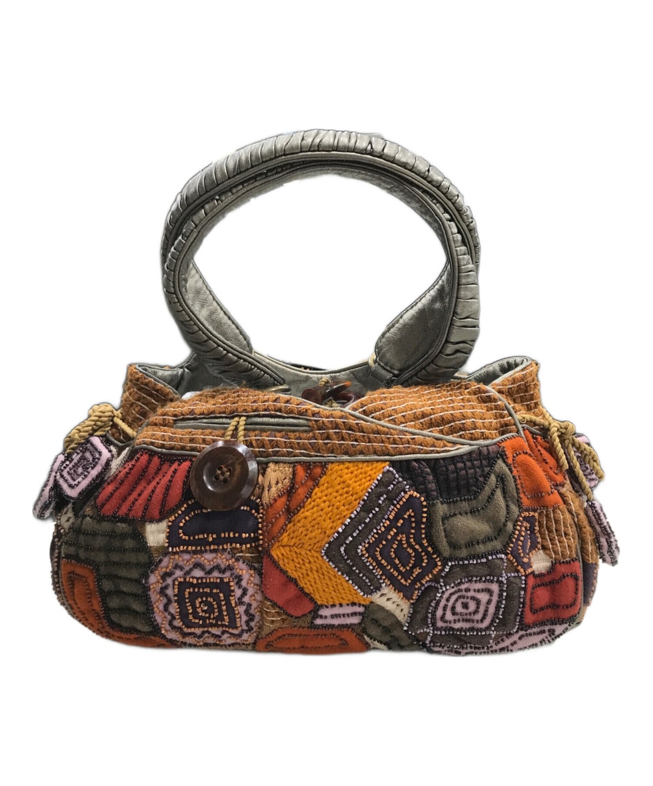 JAMIN PUECH One Shoulder Bag Patchwork Multicolor Authentic From Japan