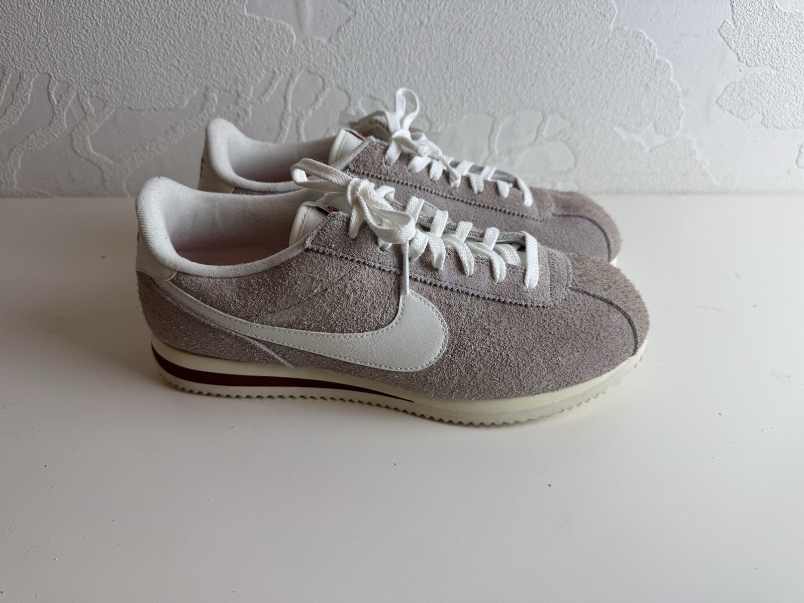 Nike Cortez SE College Grey Team Red Suede Low Top Men’s Sneaker – HF3142-001