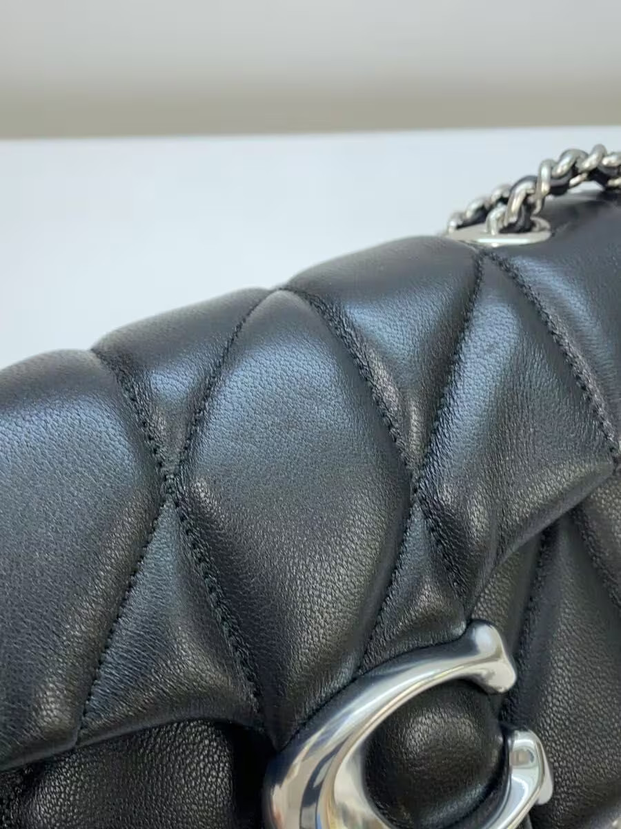 COACH THE TABBY BAG Shoulder Bag Leather BLK CP149