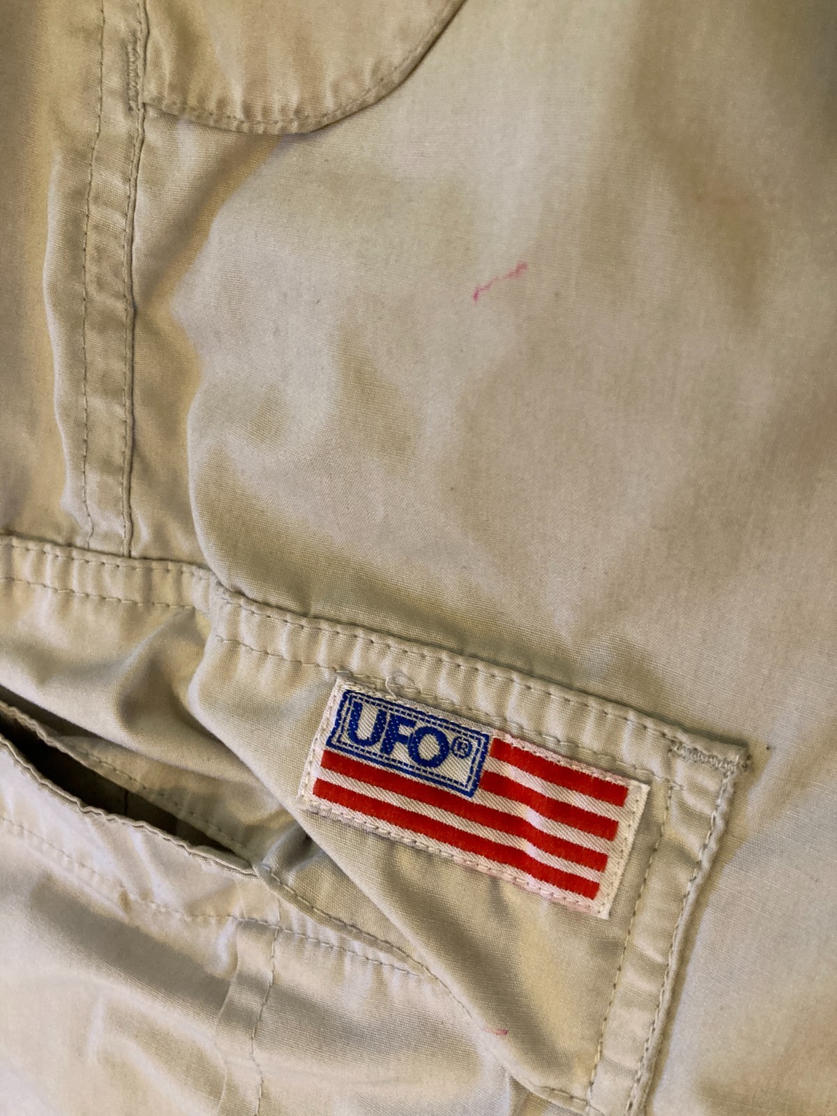 UFO Parachute Pants Light Blue Drawstring M Vintage 90s Cargo Y2K Rave Hip Hop
