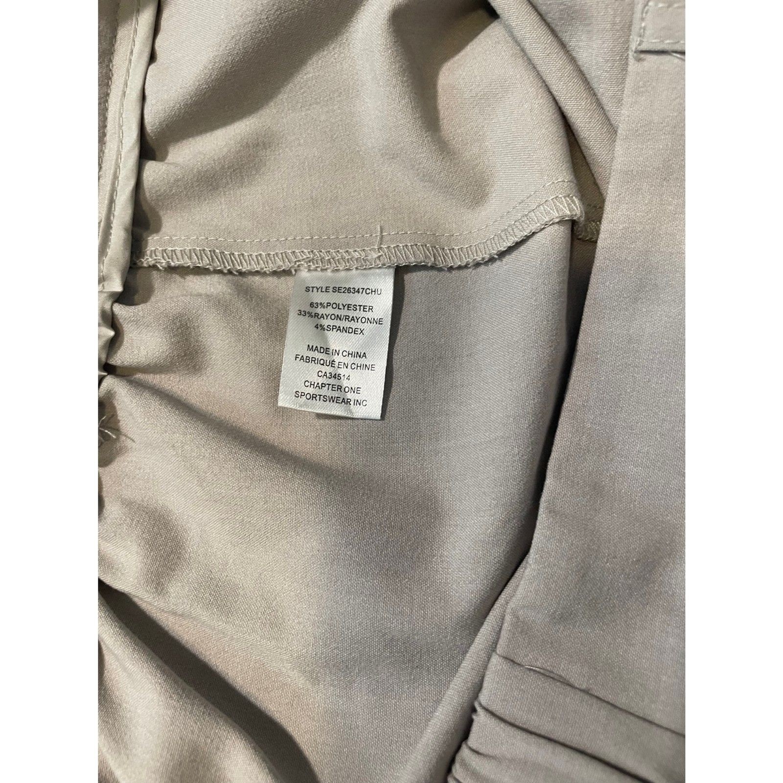 Haver + Blair pull-on beige ankle dress pants, size XL
