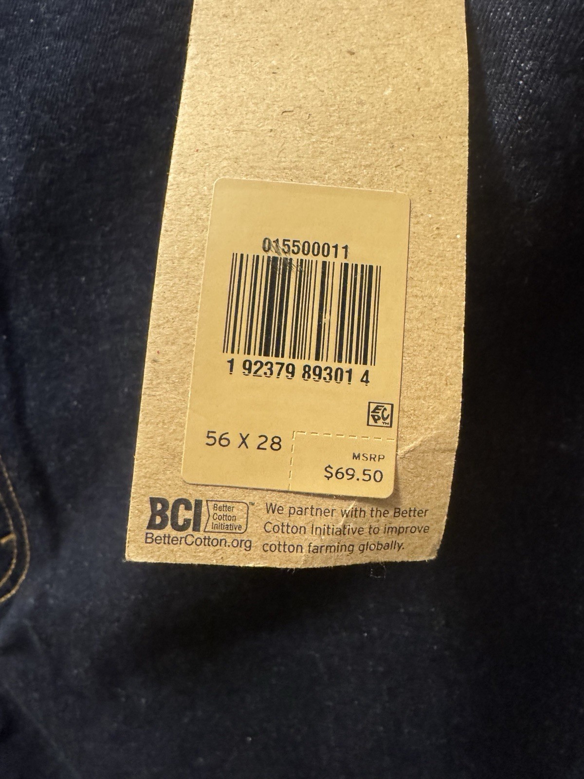 Levi’s 550 Relaxed Jeans Men’s 56×28 Big & Tall Stretch Dark Wash NWT B12#11