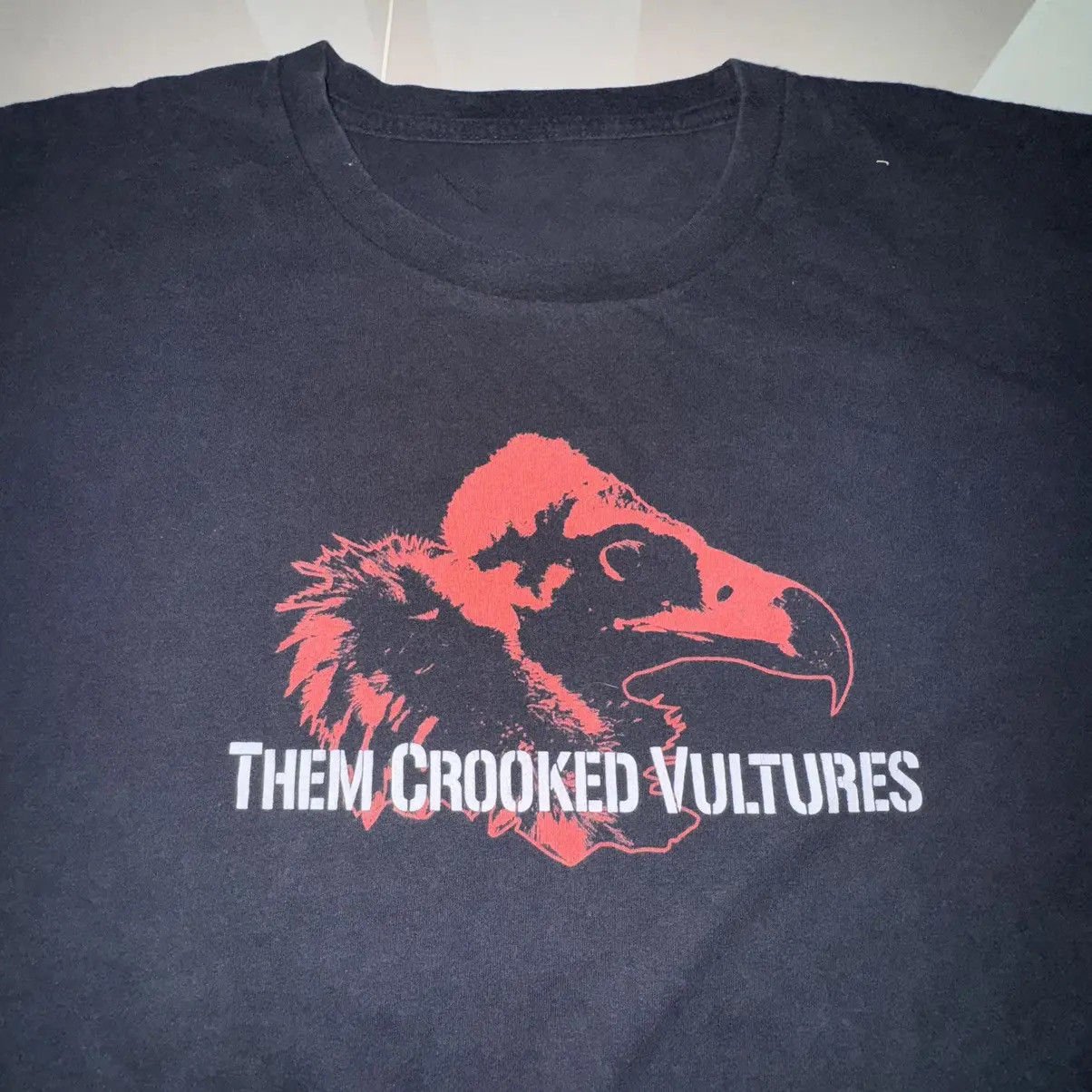 Them Crooked Vultures Gift For Friends Black T-Shirt Cotton RD161