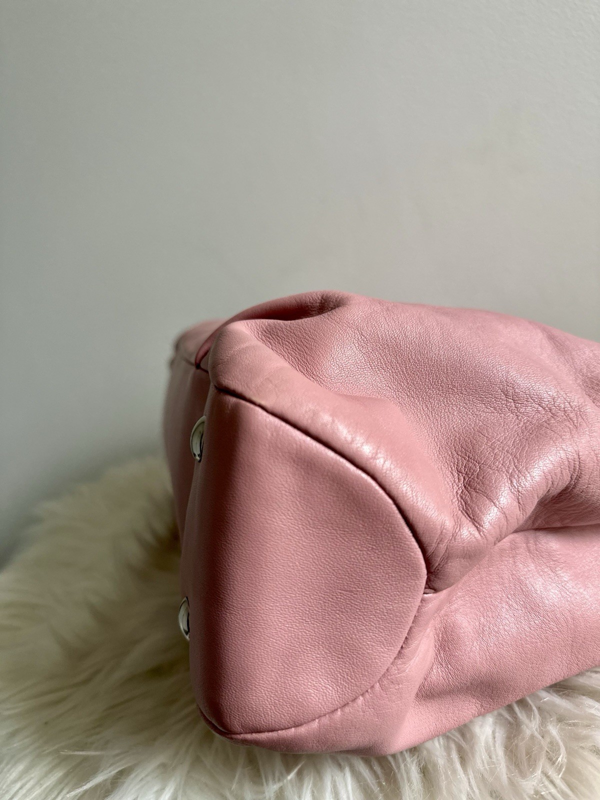 Coach Soho Pink Leather Buckle Tote F18731 Shoulder Bag