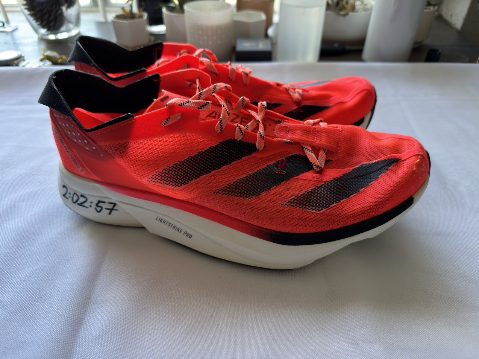 adidas Adios Pro 3 Men’s Running Shoe Size 13 (Red/Black)