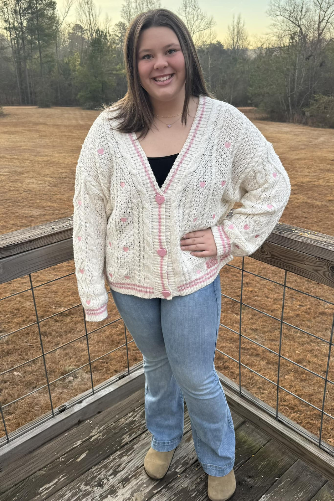 Taylor’s Embroidered Lover Sweater Long Sleeve Knitted V-neck