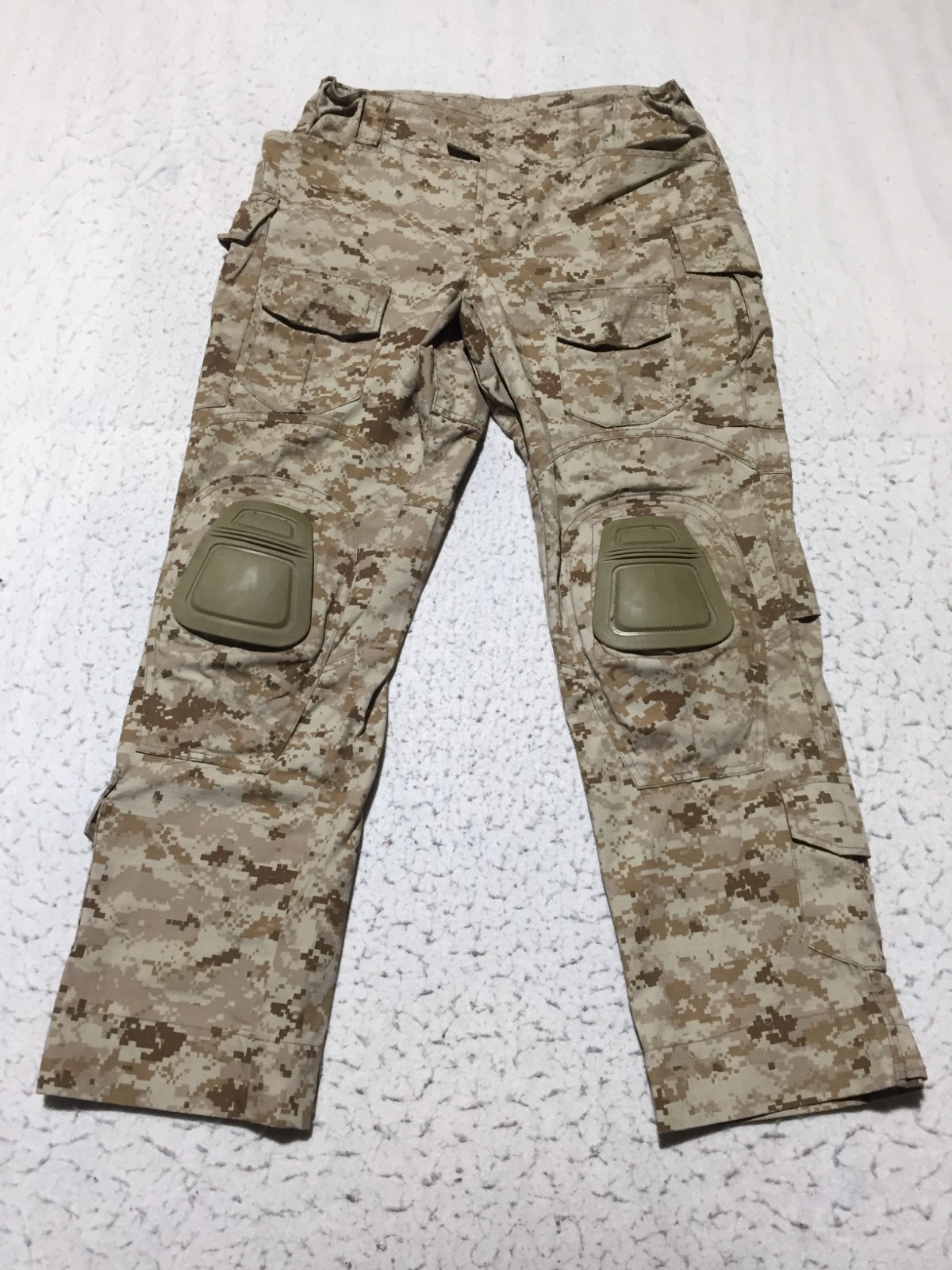 Lancer Tactical Milsim Series Pants Mens 34 31 Beige Digi Camo Knee Pads Pockets