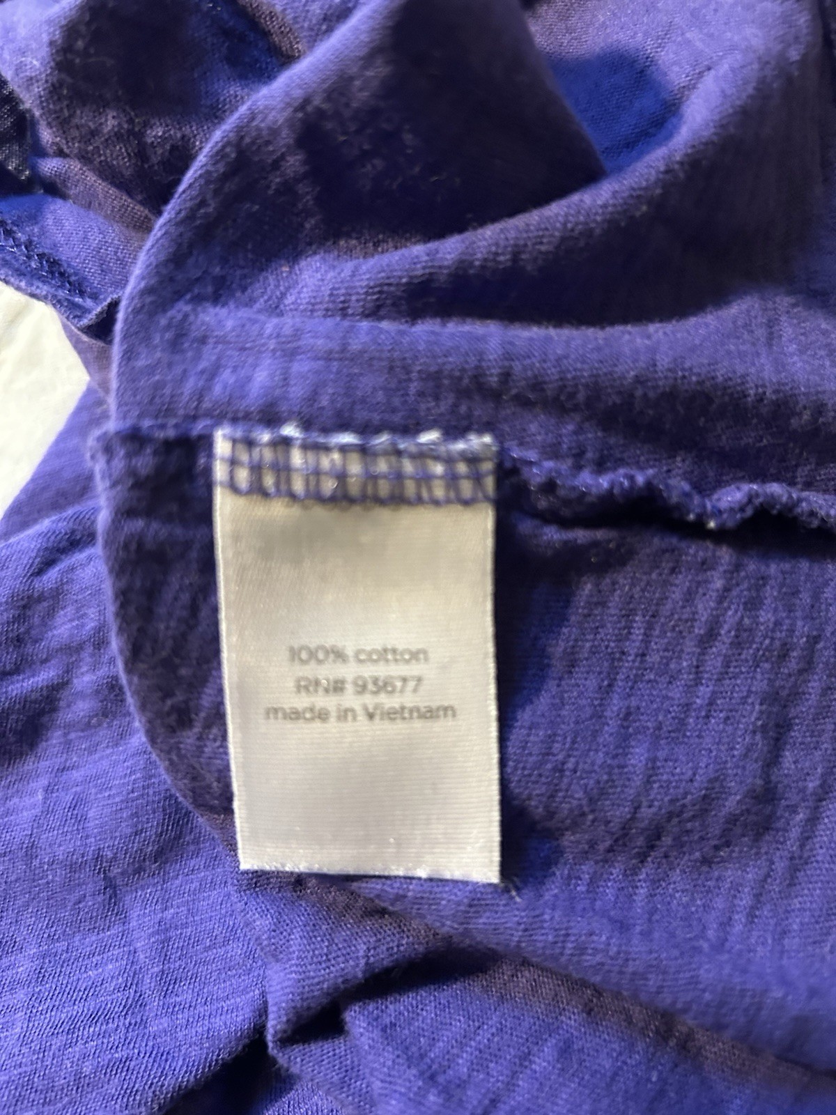 jcp Women’s XL Purple Solid Ruffle Scoop Neck Sleeveless Cotton Tank Top