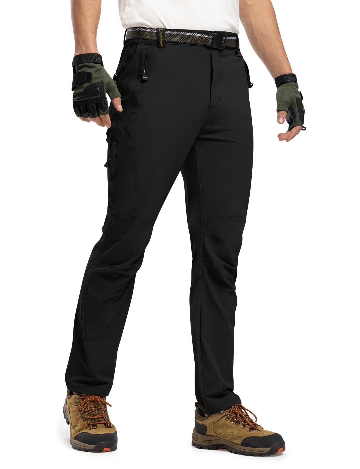 TBMPOY Men’s Hiking Pants: 5 Zips, Belt, Quick-Dry – Adventure-Ready!