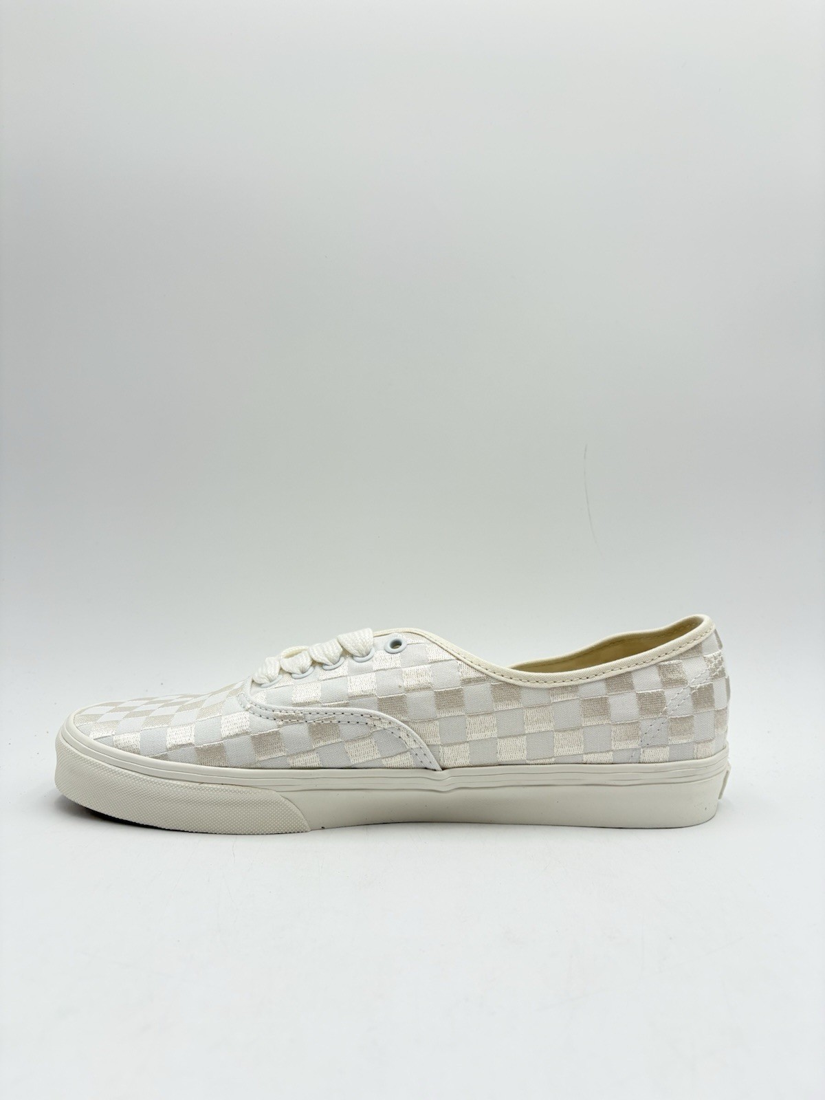 Vans Men’s Authentic Size 9 Embroidered Checkerboard White |VN0009PVCJD|