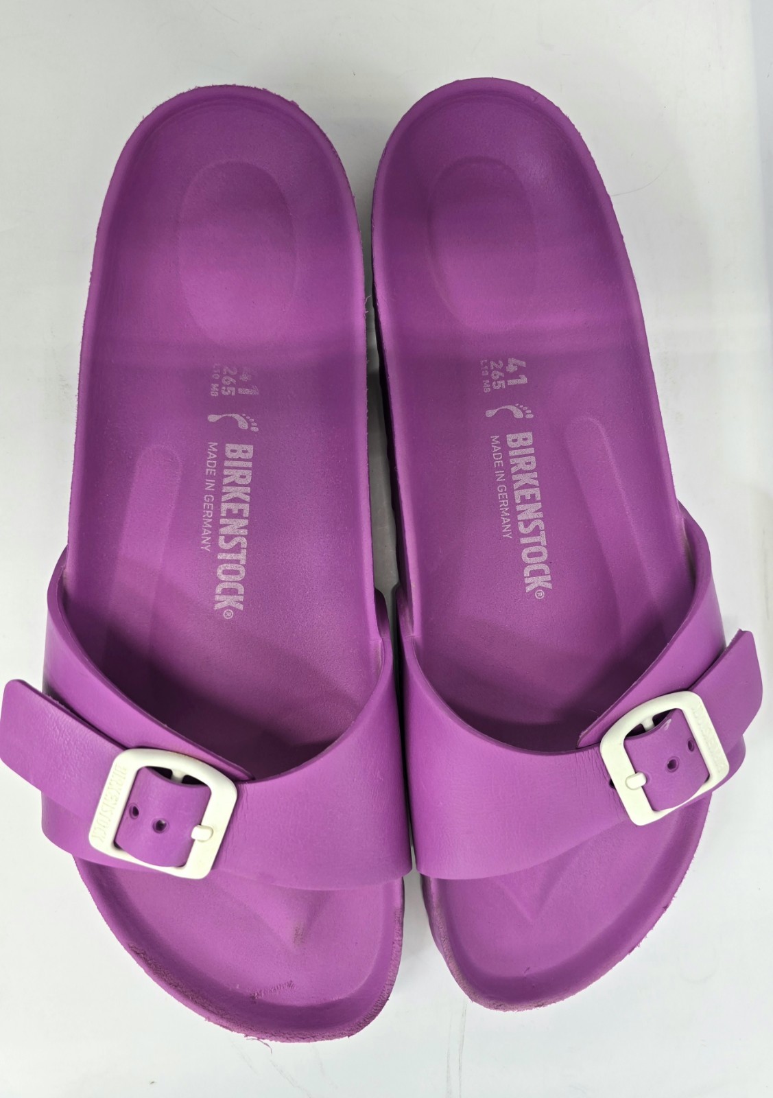 Birkenstock Sandals Madrid Pink Slide Essentials EVA Womens 41 US 10~10.5