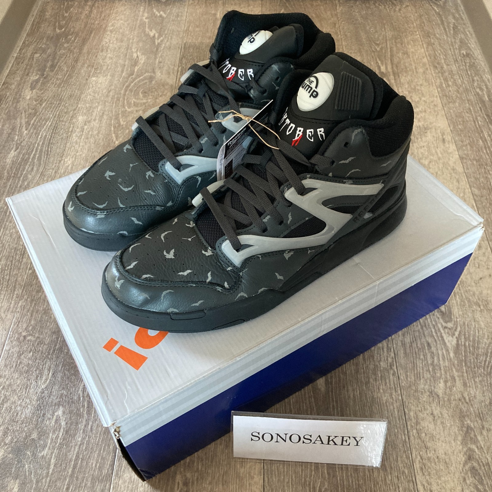 Reebok PUMP OMNI ZONE II Black/Gray 100230644 Men’s Size New in Box