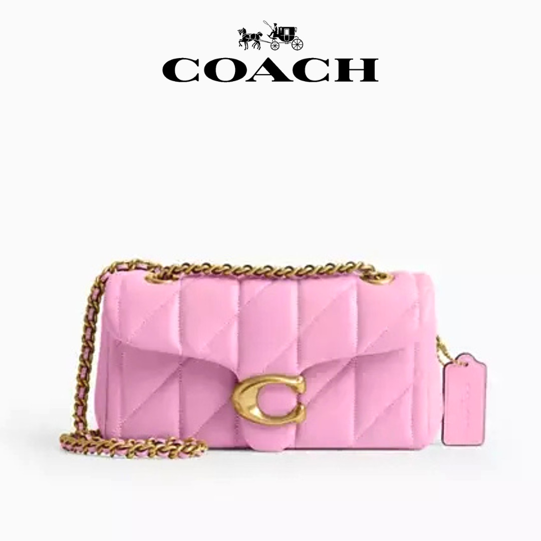 COACH Tabby Shoulder Bag 20 Quilted Flower Pink CP149 B4VDT
