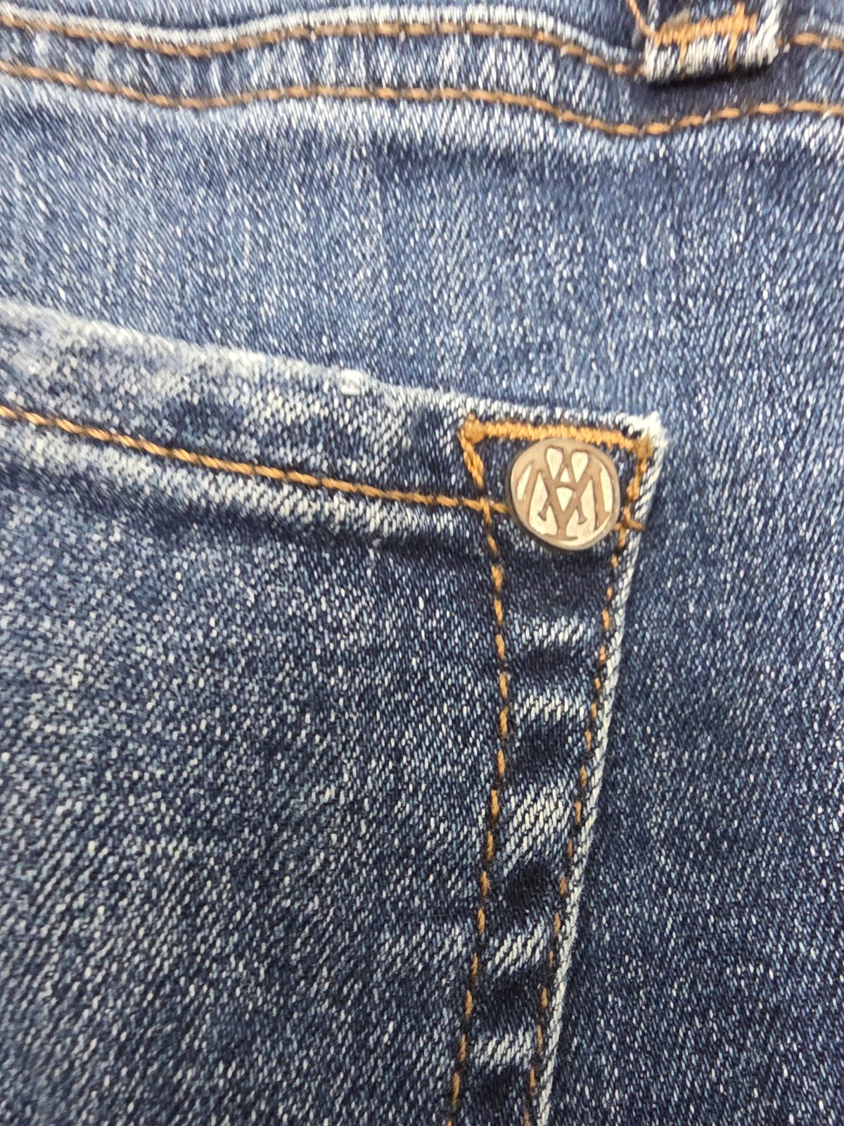 Mavi Jeans Men’s Zach Straight Leg Denim Jeans 36×32 Dark Wash 5 Pocket Zip Fly