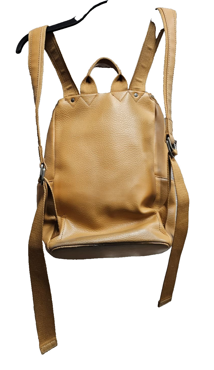 Matt & Nat Camel Vegan Leather Backpack – CHECK DESCRIPTION