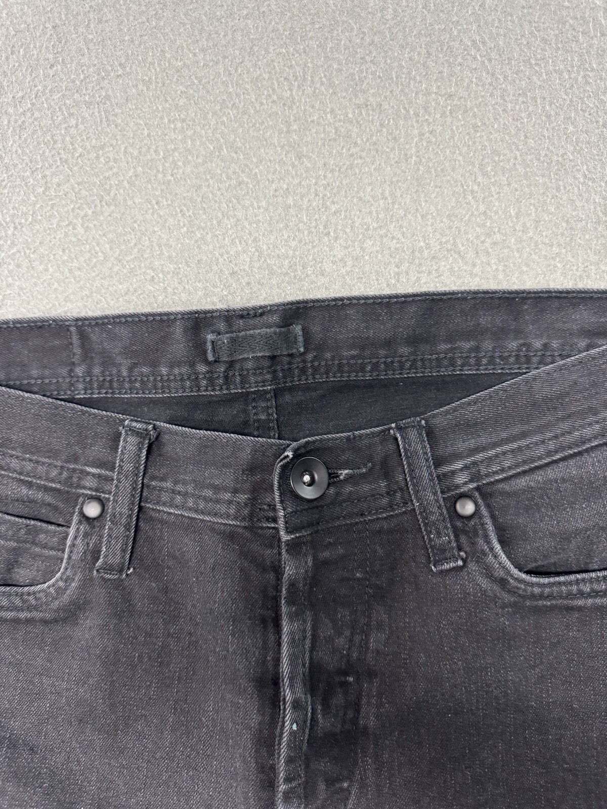 The Unbranded Brand Jeans Selvedge Jeans 32×32 Mens Black Slim Fit Stretch UB444
