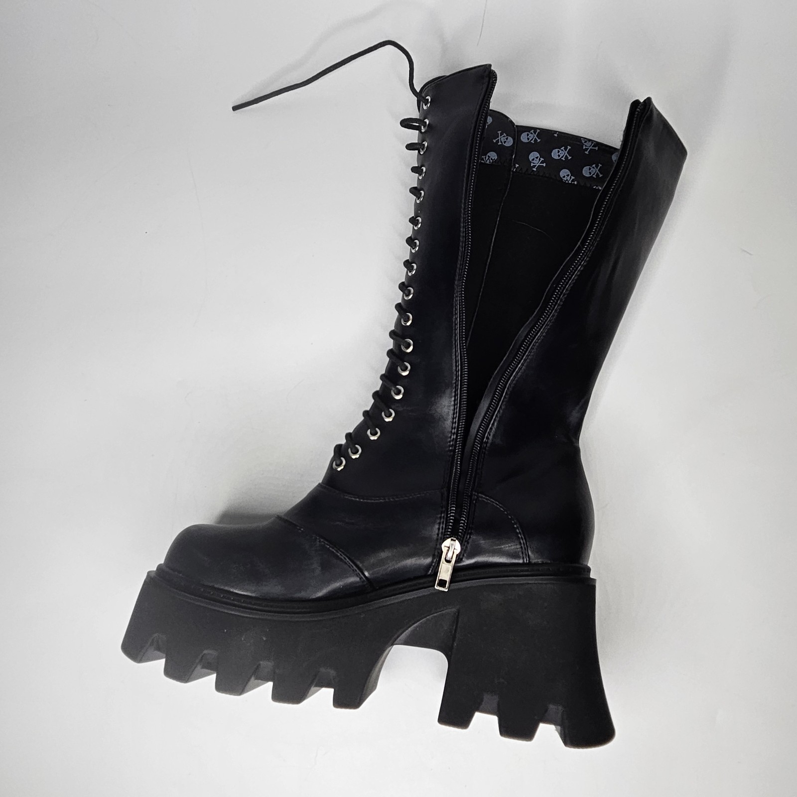 Lamoda Size 10 star Platform Boots Chunky Heel boots space cowboy ace freely