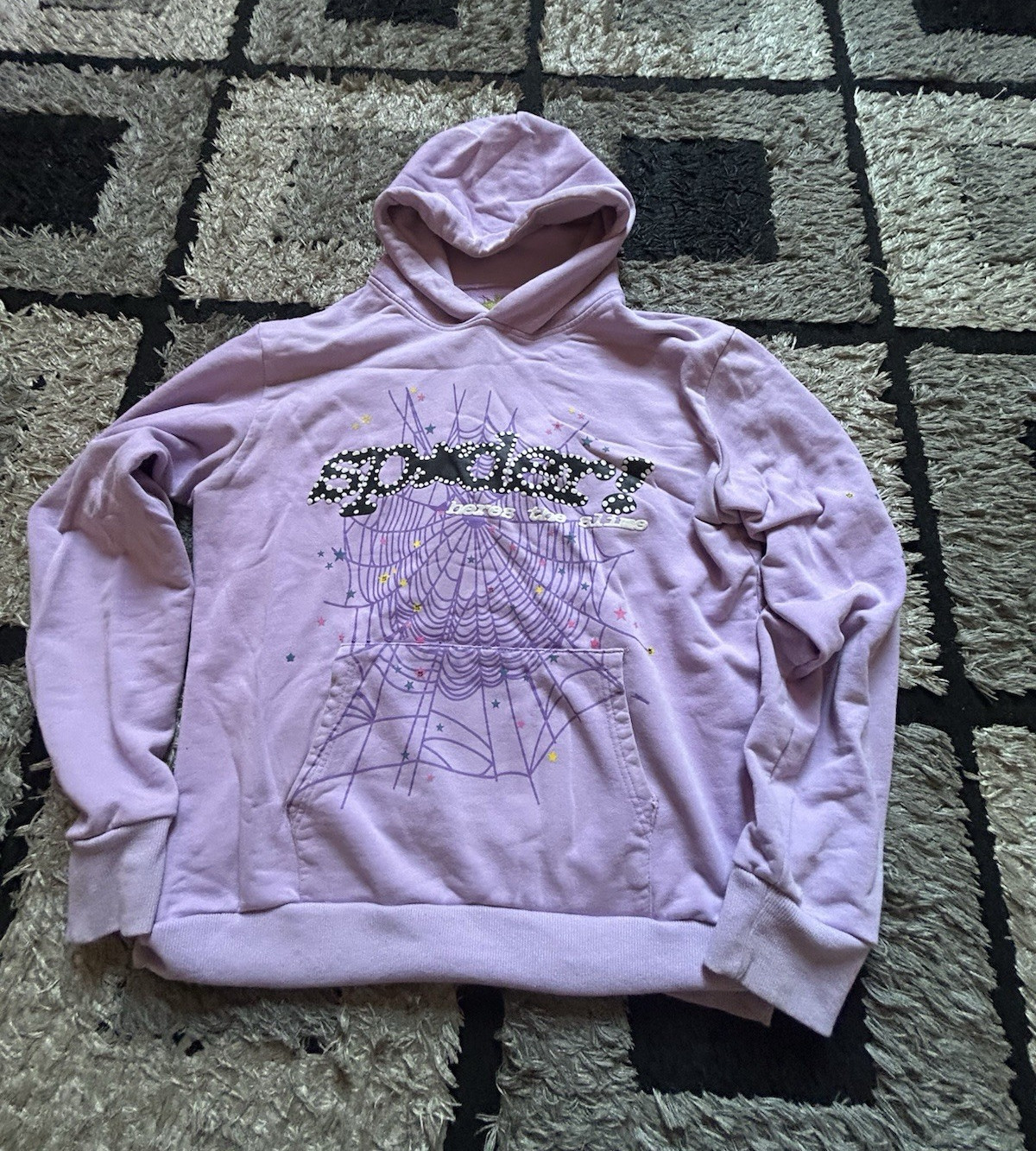 SP5DER L Purple Hoodie